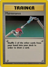 Load image into Gallery viewer, Maintenance - Base Set Unlimited Uncommon - 83/102 - Near Mint

