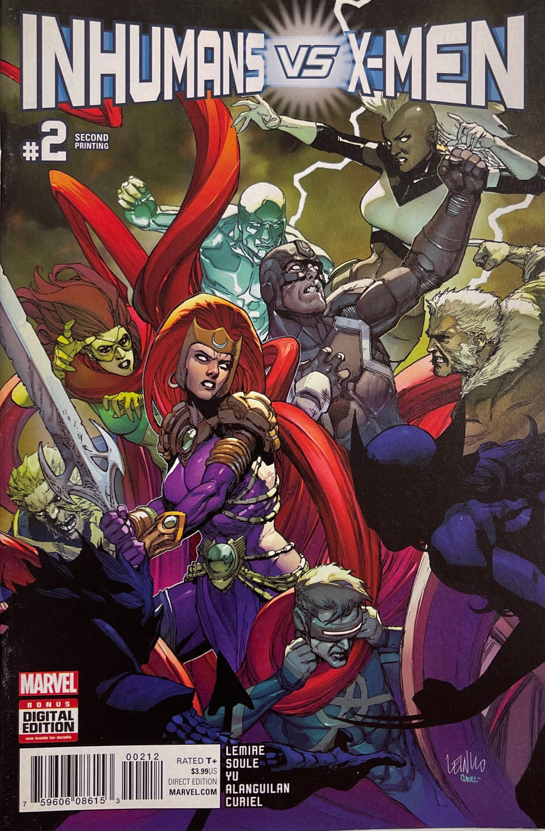 Inhumans vs X-Men 2 (2nd Print Variant)